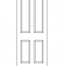 4 Vertical Raised Panel Door